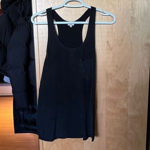 100% Silk Wilfred Black Tank Top